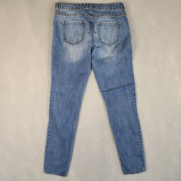 Forever 21 Premium Women's Jeans Size 27 (30x30)‎ Tapered Leg Distressed - Picture 2 of 9